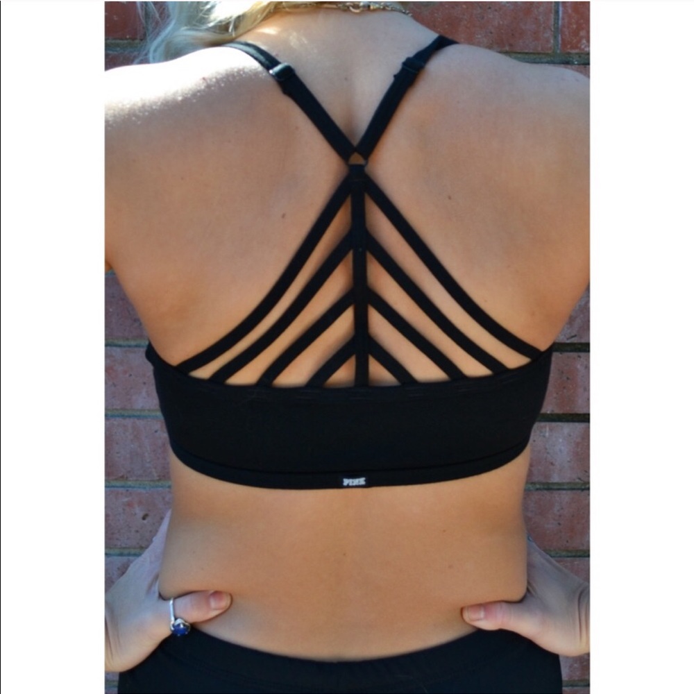 PINK Cage Back Sports Bra
